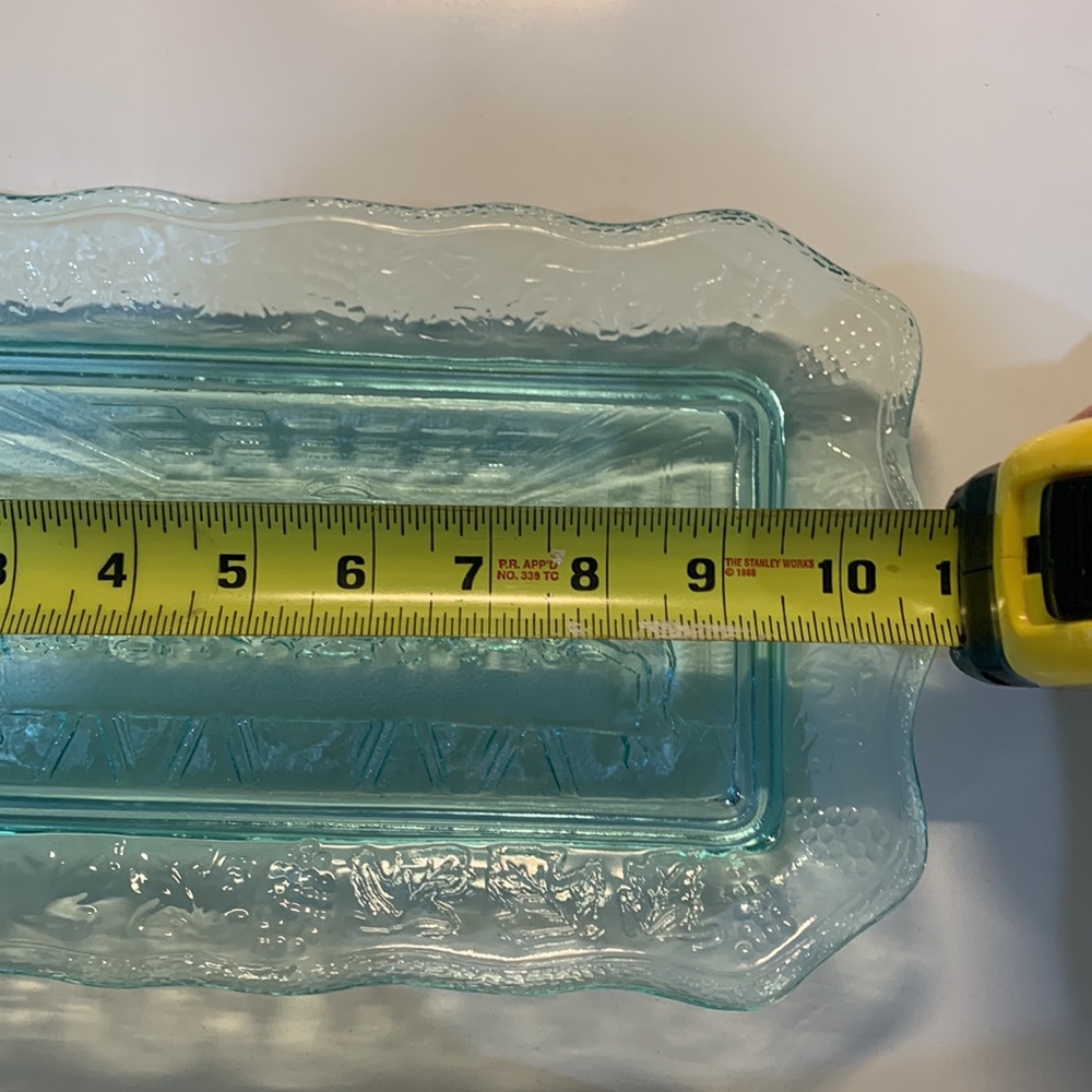 Tiara Glass Plate Blue Last Supper - Picture 12 of 13